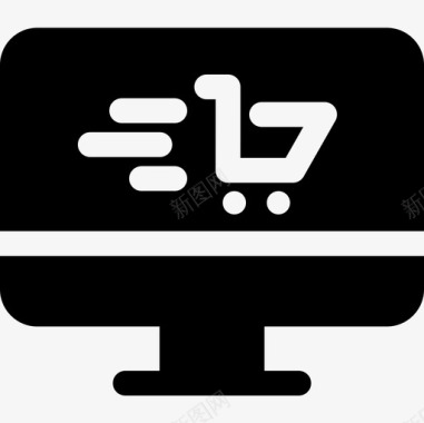 网上商店电子商务61已满图标图标