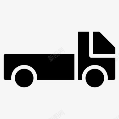 公共交通标识卡车箱子运输图标图标