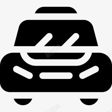 公共交通标识出租车公共交通11满载图标图标