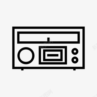 收音机电台老式收音机图标图标