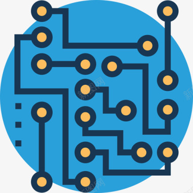 icon金币电子科技9线颜色图标图标