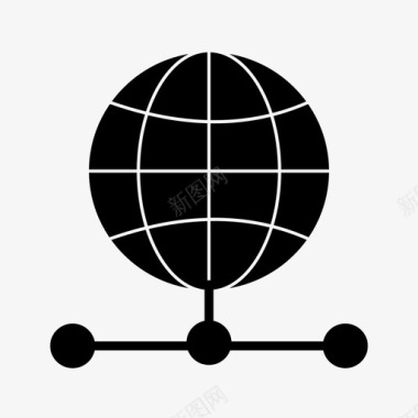 服务器球字形图标图标