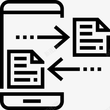 手机D2C应用智能手机移动应用2线性图标图标