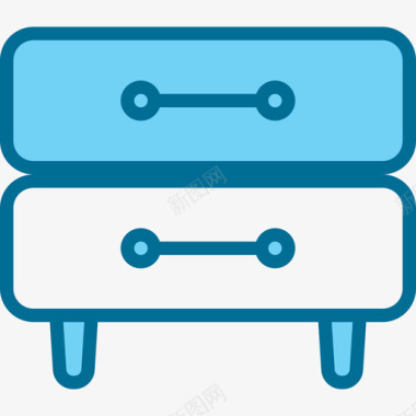 橱柜家具和家居装饰4蓝色图标图标