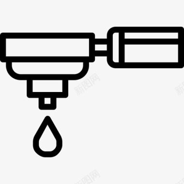 过滤饮水机咖啡过滤器咖啡21线性图标图标
