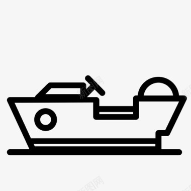 水上小船快艇小船运动图标图标