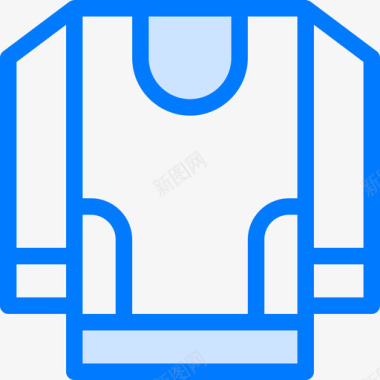 球衣曲棍球5蓝色图标图标