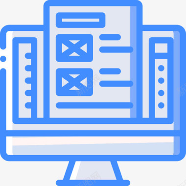 网页手绘蓝色网页网页开发8蓝色图标图标