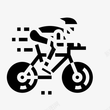 赛车运动员自行车图标图标
