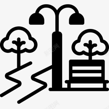 种植园公园花园加思图标图标