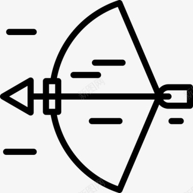过年活动弓箭户外活动8直线型图标图标
