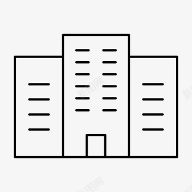 公司表彰会办公室公寓大楼图标图标