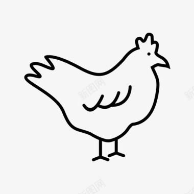 鸡动物蛋图标图标