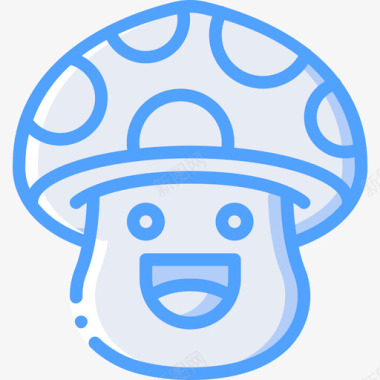 蘑菇芒奇康斯4蓝色图标图标