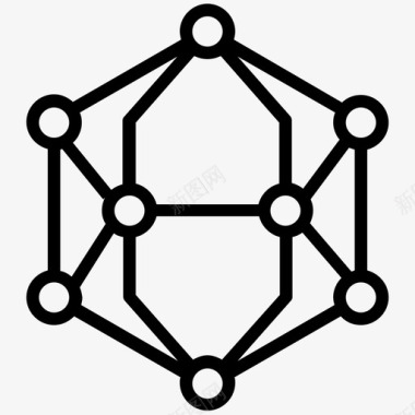 生物分子科学原子电子分子图标图标