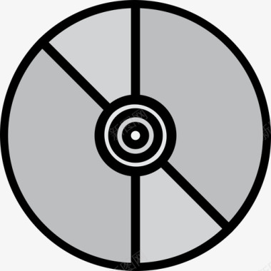 彩色商务光盘设计光盘教育157线性彩色图标图标
