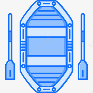 蓝色旅行背包船旅行104蓝色图标图标