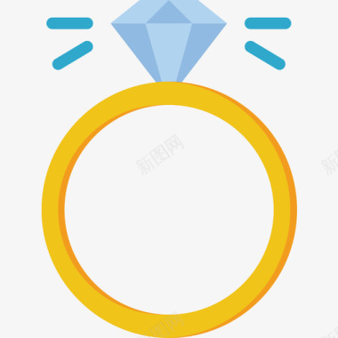 戒指首饰4扁平图标图标
