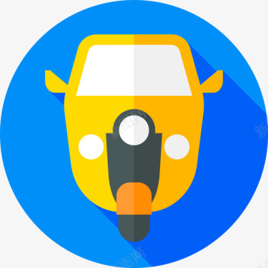 公共交通标识TukTuk公共交通6扁平图标图标