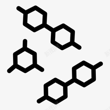 科学配方化学化合物配方图标图标