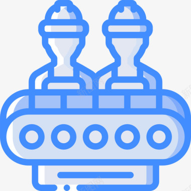 跑车工业设计输送机工业39蓝色图标图标
