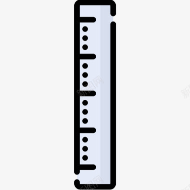 声波线直尺缝28线颜色图标图标