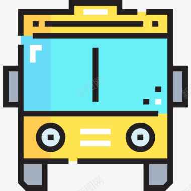 公交地铁标识公交87路线颜色图标图标