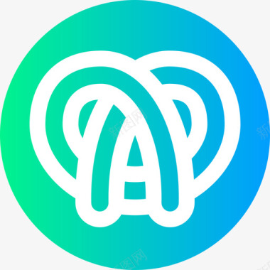 圆形火焰图标椒盐卷饼食品101圆形图标图标