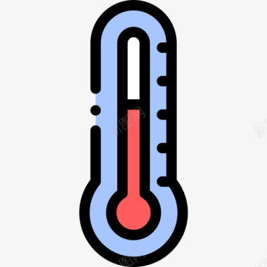 幸福温度温度物理13线性颜色图标图标