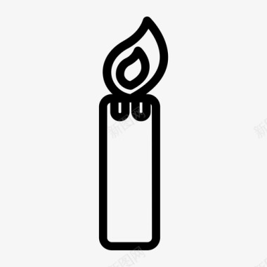 蜡烛生日活动图标图标