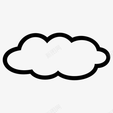 创意云图标云气候阴天图标图标
