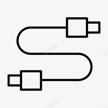 推送器延长电缆usb电缆usb充电器图标图标