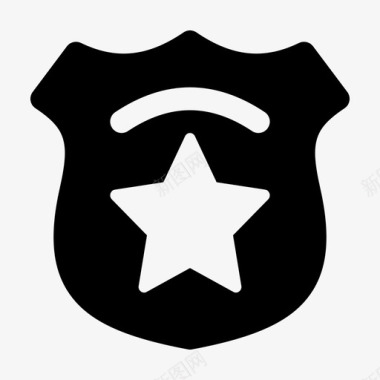 公共信息标志安全标志警察警徽警官图标图标