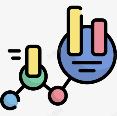 营销市场分析市场营销55线性颜色图标图标