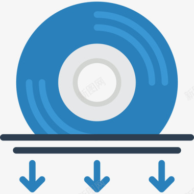 条纹盘娱乐盘31扁平图标图标