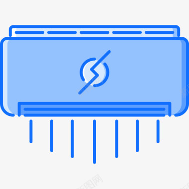 空调电子26蓝色图标图标