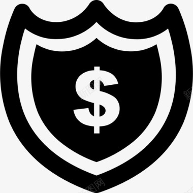 金钱保护金钱商业守卫图标图标