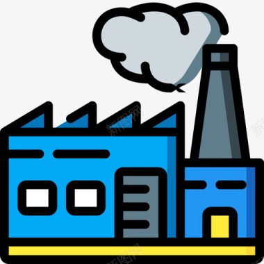 动态线工厂工业40线颜色图标图标