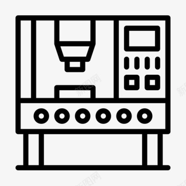 机器设备矢量图CNC 设备图标