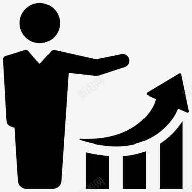 主图素材业务成功增长增长图图标图标