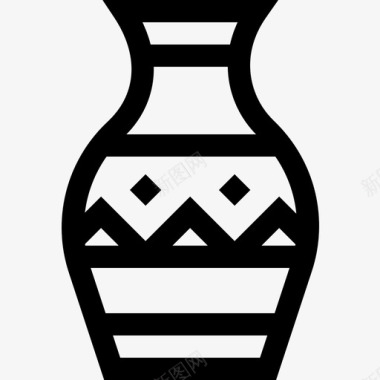 线性花瓶5图标图标
