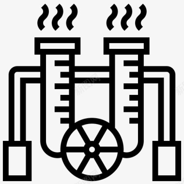 实验室实验实验室化学辐射图标图标