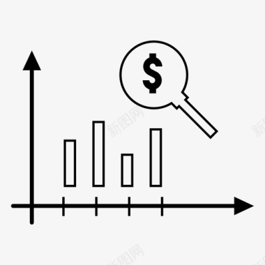 分析矢量图预测分析图表图标图标