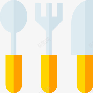 无毒餐具餐具烹饪37扁平图标图标