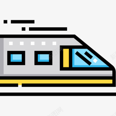 火车旅行108线颜色图标图标
