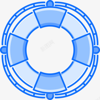 救生圈坏男孩5蓝色图标图标