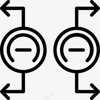 磁铁磁铁物理8线性图标图标