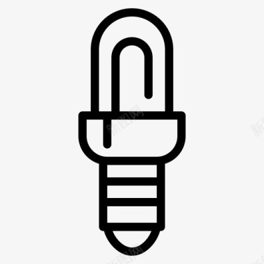 电灯泡热创意图标图标