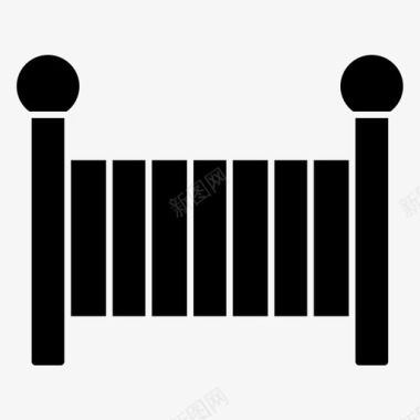 孩子床婴儿床图标图标
