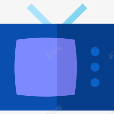 通信电视通信和媒体9平面图标图标